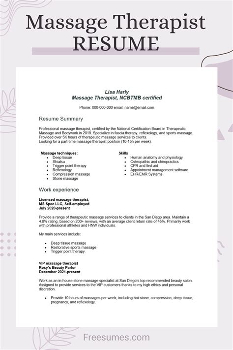 massage therapist hiring|No Experience Massage Therapist Resume .